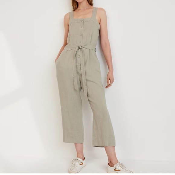 Everlane Pants - NWT Everlane The Linen Jumpsuit - Sage Green Seagrass Size 10